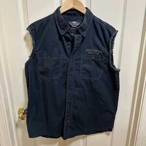 Harley-Davidson Cotton Riding Vest - Sleeveless Shirt